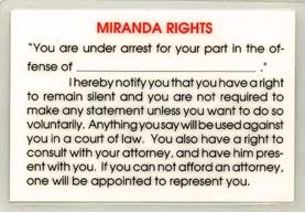 U.S. History'09-E: Miranda v. Arizona